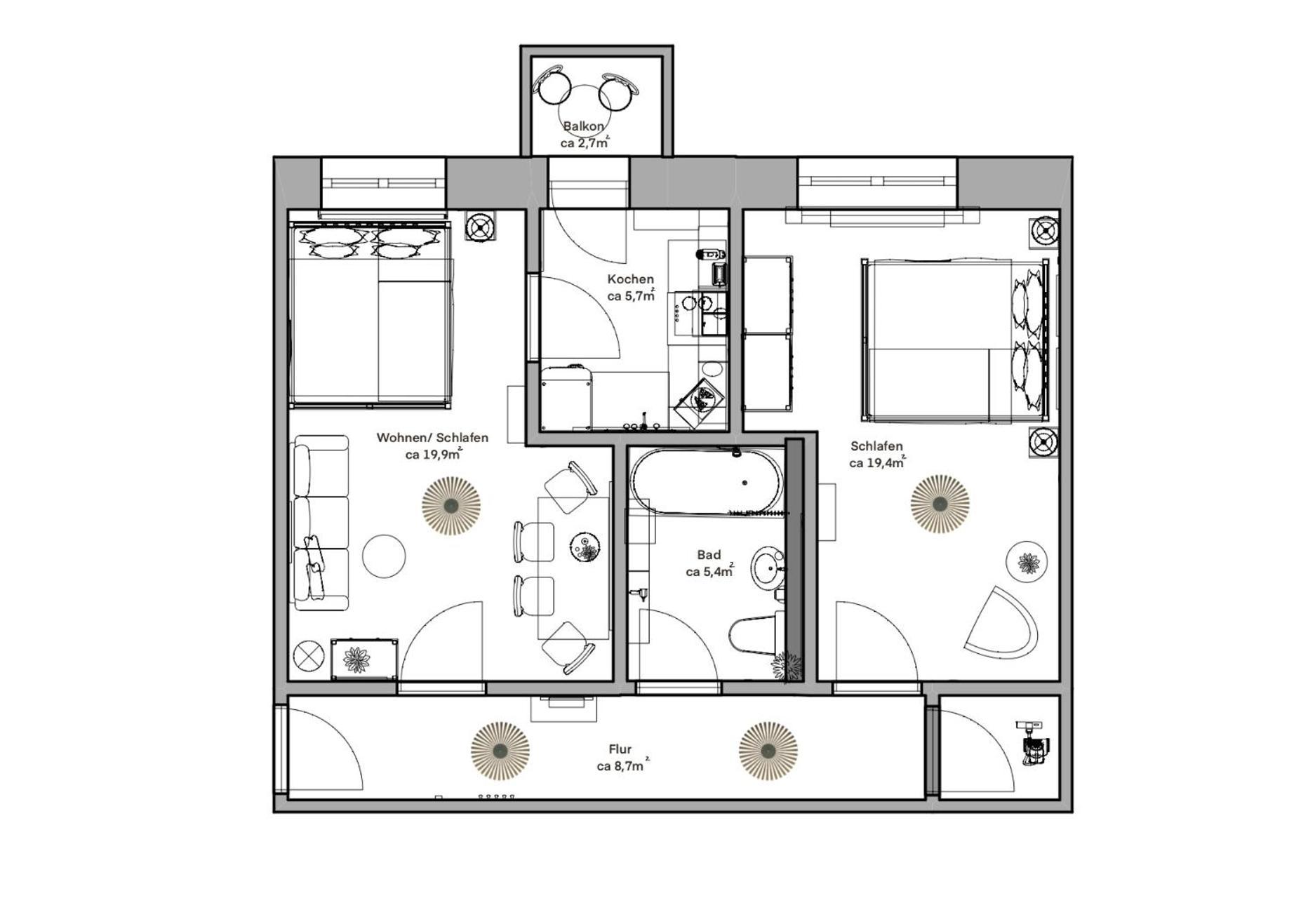 Pineapple Apartments Dresden Zwinger Ngoại thất bức ảnh